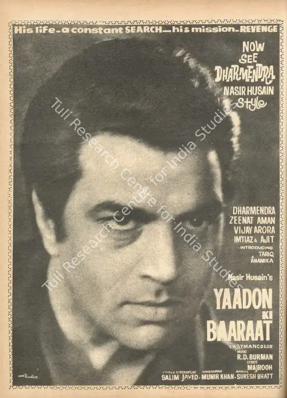 Husain, Nasir (Producer), Yaadon Ki Baaraat, 1973 | Advertisement, Star & Style, 26 October 1973 | CinemaEducation | 00791879