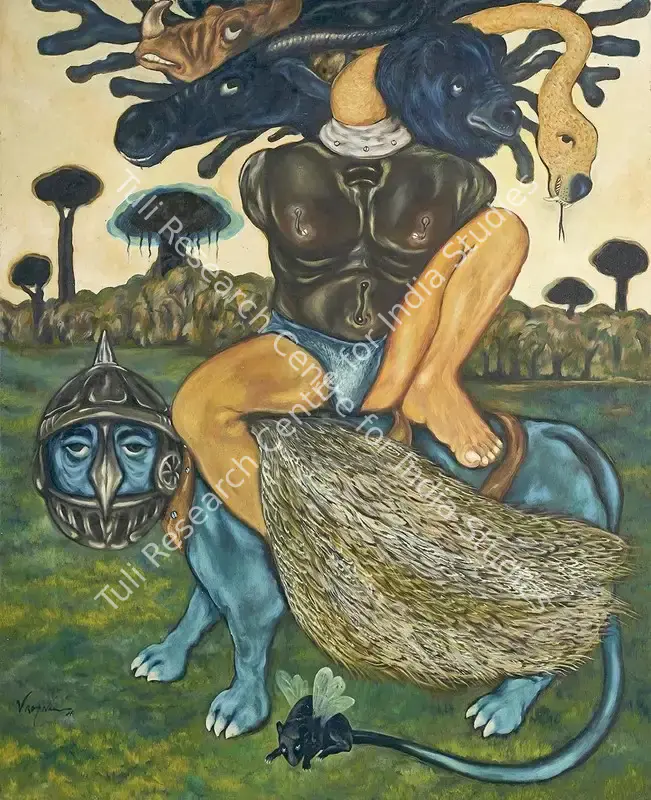 Naik, Viraj (Artist). King Panther. Oil on canvas, 2006 | Painting | FineArts | 00547281