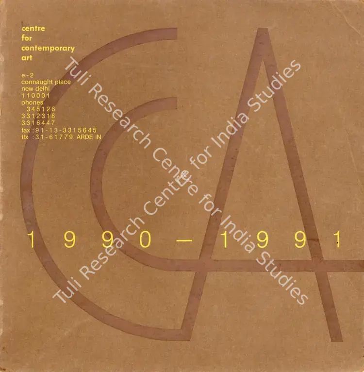 National Gallery of Modern Art (Organiser). Centre for Contemporary Art - 1990-1991. New Delhi: Centre for Contemporary Art, 1991 | Group Exhibition Catalogue | FineArts | 00668369