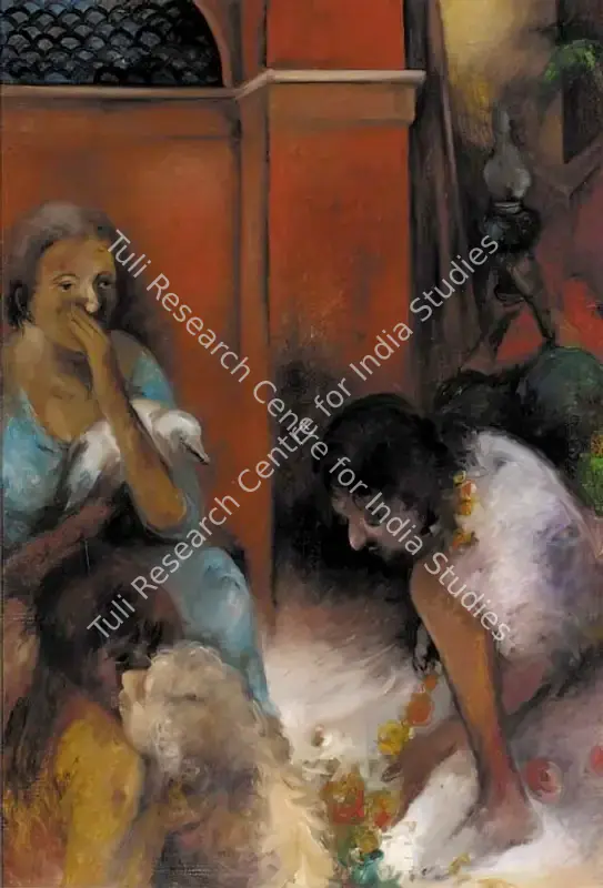 Singh, Sardar Sobha (Artist). Woman. Oil on canvas, 1993 | Painting | FineArts | 00372967