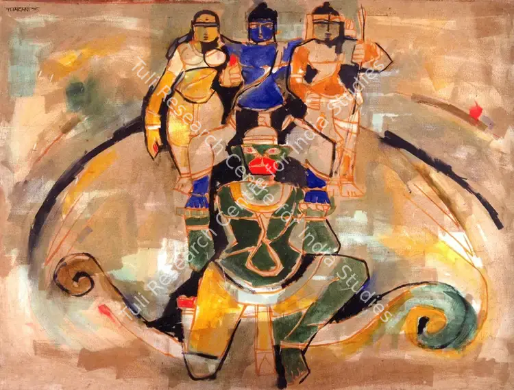Tharani, Thota (Artist). Untitled. Acrylic on canvas, 1975 | Painting | FineArts | 00574691