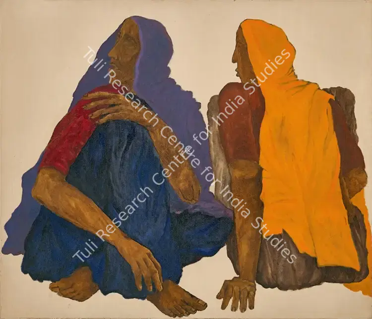 Husain, Shamshad (Artist). Untitled. Oil on canvas, 1984 | Painting | FineArts | 00353755