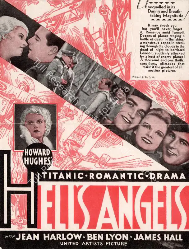 Hughes, Howard (Producer), Hell's Angels, 1930 | Handbill | CinemaEducation | 00760572