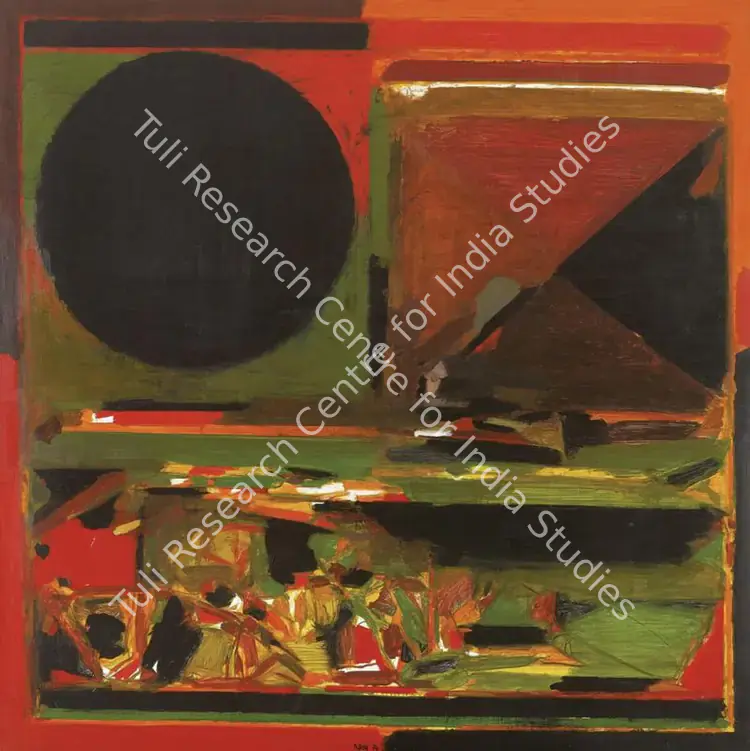 Raza, S.H. (Artist). Jaipur. Acrylic on canvas, 1976 | Painting | FineArts | 00418574