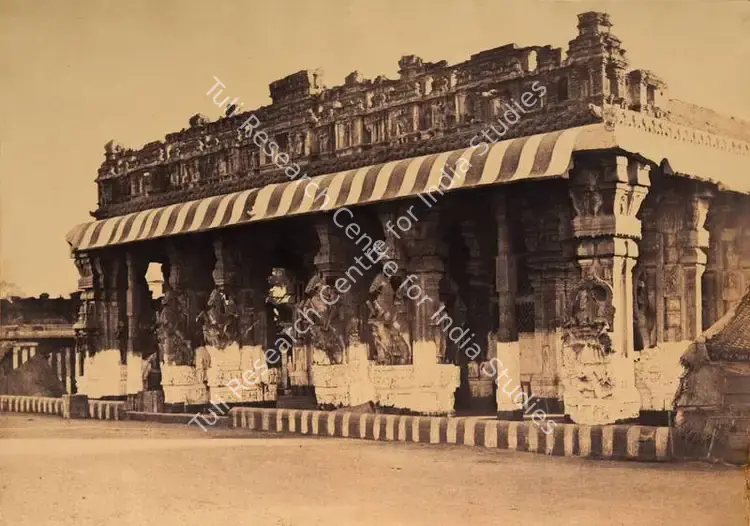 Tripe, Capt. Linnaeus (Photographer), West front of the Puthu Mundapum (Tirumul Naik's choultry), Madura, 1858 | Antiquarian Photograph | Photography | 00116021