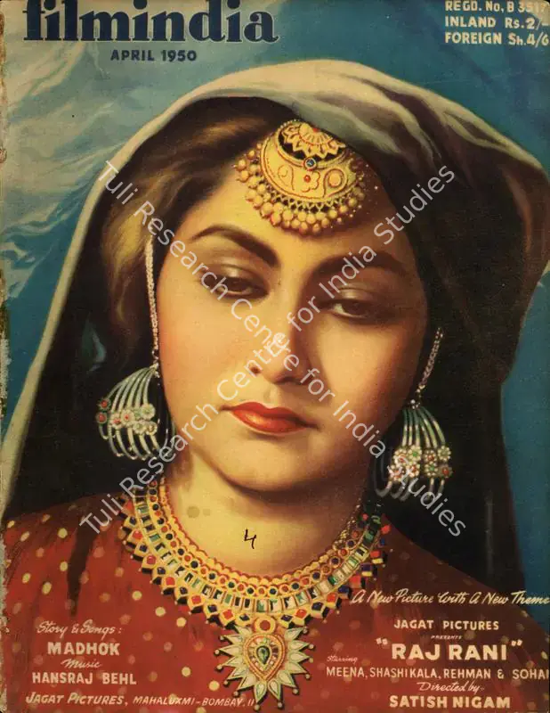 Patel, Baburao (Editor). Filmindia. 16(4). Bombay: Archibald Pereira, April 1950 | Magazine | CinemaEducation | 00796585