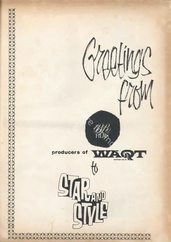 Chopra, B.R. (Producer), Waqt, 1965 | Advertisement, Star & Style, 15 October 1965 | CinemaEducation | 00791652