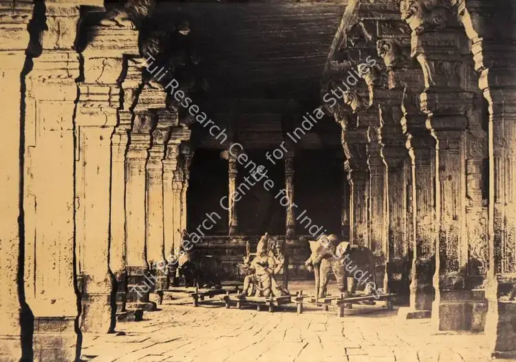 Tripe, Capt. Linnaeus (Photographer), Outer Prakarum, (or corridor) on the North side of the Temple of the god Sundareshwara, Madura, 1858 | Antiquarian Photograph | Photography | 00116026