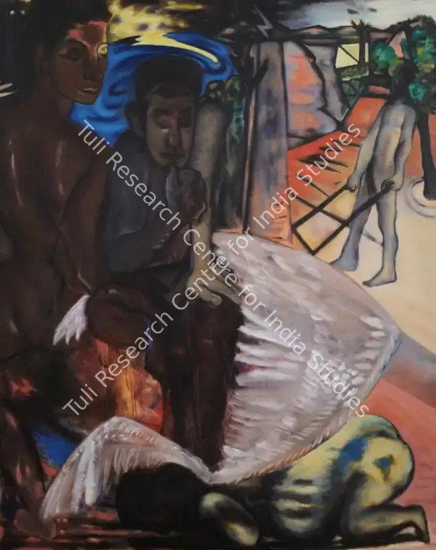 Nair, Surendran (Artist). Untitled. Oil on canvas, 1991 | Painting | FineArts | 00604061