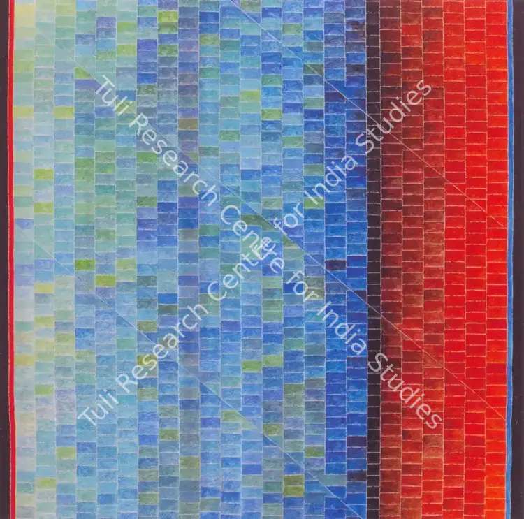 Akhilesh (Artist). Untitled (Blues). Acrylic on Canvas, 2005 | Painting | FineArts | 00576241