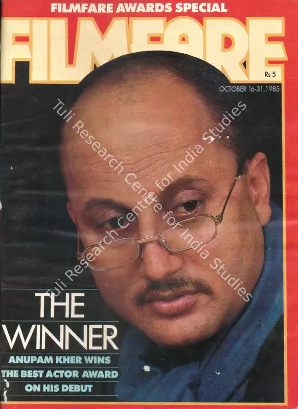 Nandy, Pritish (Editor). Filmfare - The Fortnightly Film Magazine. 34(20). Bombay: Pritish Nandy, c/o The Times of India, 16 October 1985 | Magazine | CinemaEducation | 00793783