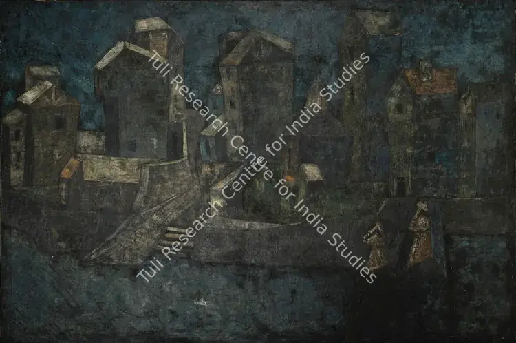 Sagara, Piraji (Artist). Mute Evening. Oil on canvas, 1962 | Painting | FineArts | 00561614