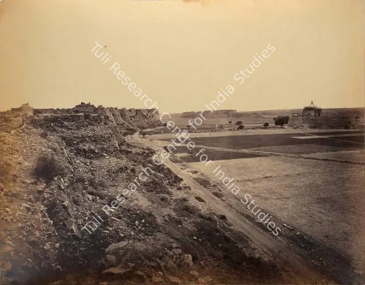 Bourne, Samuel (Photographer). Ruins of Tughlaqabad Fort, Delhi. Albumen print, Mid 1860s | Antiquarian Photograph | Photography | 00116116