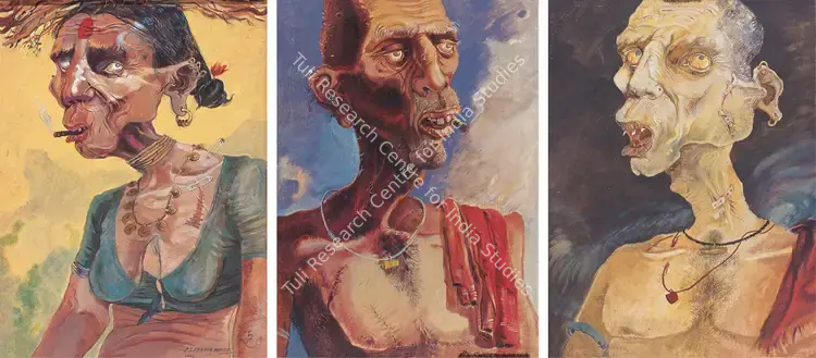 Chander Shekhar, P.S. (Artist). Expressions Series. Acrylic on board, 1993 | Painting | FineArts | 0023439