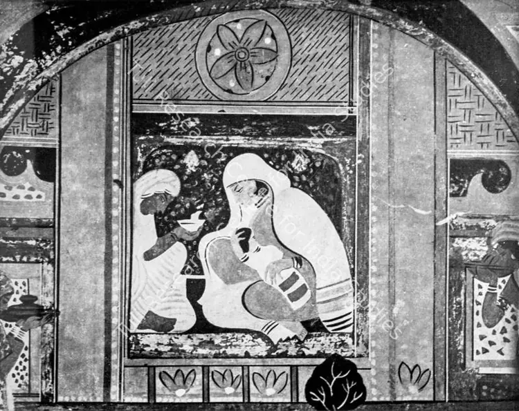Bose, Nandalal (Artist). Birth of Sri Chaitanya. Jaipur process, 1933 | Lalit Kala Contemporary, April 1972 | Tapestry | FineArts | 00535256