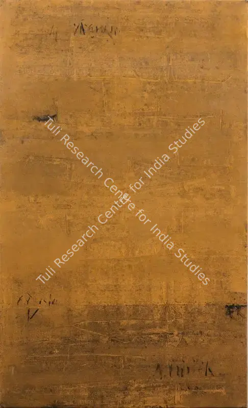 Dadrawala, Nitin (Artist). Untitled (Yellow). Oil on canvas, 2011 | Painting | FineArts | 00417919