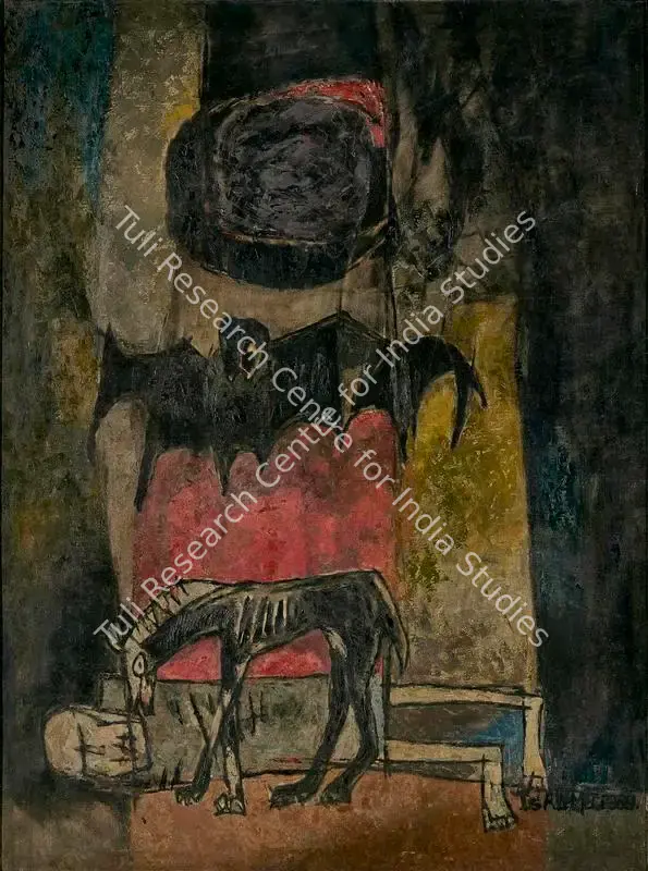 Mahammad, Isha (Artist). A Music from Inferno. Oil on canvas, 1969 | Painting | FineArts | 00417521
