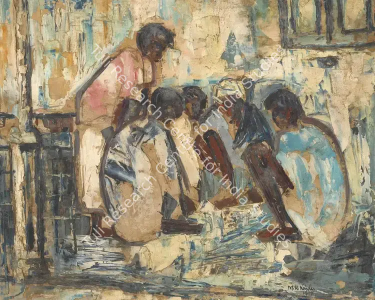 Naidu, Reddeppa (Artist). Untitled. Oil on paper, 1958 | Painting | FineArts | 00604839