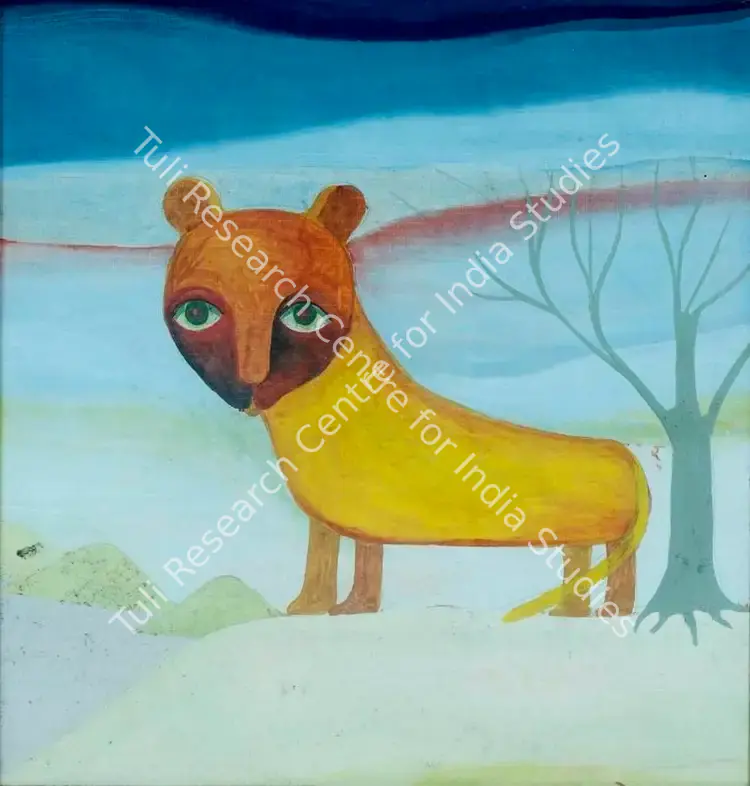 Naik, Anandmohan (Artist). Untitled. Tempera on paper, n.d. | Painting | FineArts | 00546609