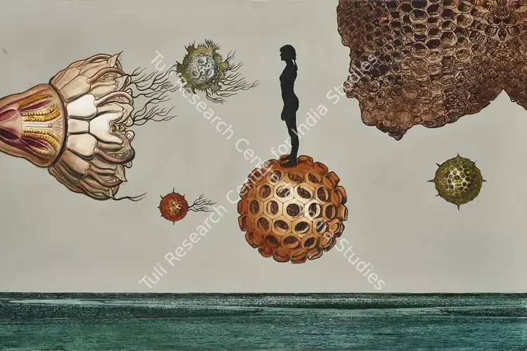 Chawla, Sonia Mehra (Artist). Evolve. Acrylic on canvas, 2014 | Painting | FineArts | 00339952