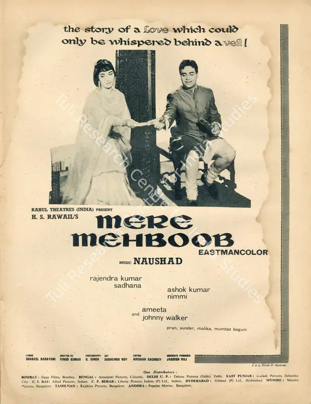 Rawail, H.S. (Producer), Mere Mehboob, 1963 | Advertisement, Filmfare, 08 March 1963 | CinemaEducation | 00791320
