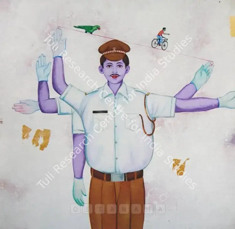 Dinesh, P.G. (Artist). The Academic Dancer. Mixed media on plywood box, n.d. | Painting | FineArts | 00562624