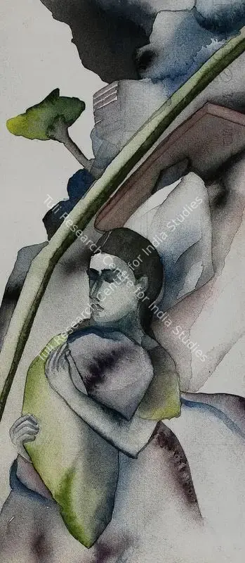 Dodiya, Anju (Artist). Untitled. Watercolour on paper, 1990 | Painting  | 00881494