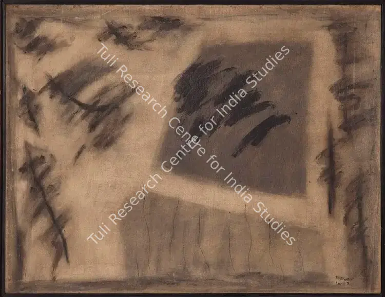 Dhawan, Rajendra (Artist). Untitled (Abstract). Oil on canvas, 1971 | Painting | FineArts | 00333965