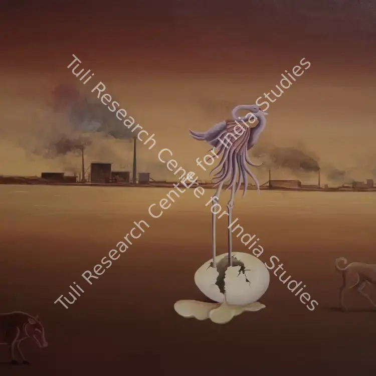 Dash, Pratul (Artist). The Bird (III). Acrylic on canvas, 2012 | Painting | FineArts | 00644813