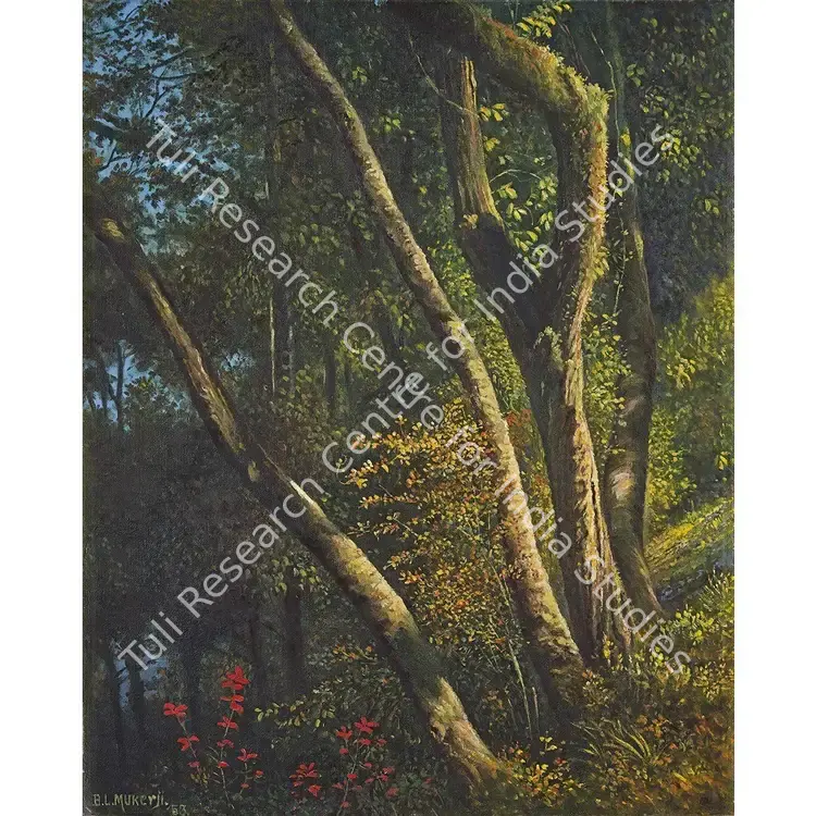 Mukherjee, Biswanath (Artist). Untitled. Oil on canvas, 1953 | Painting | FineArts | 00353814
