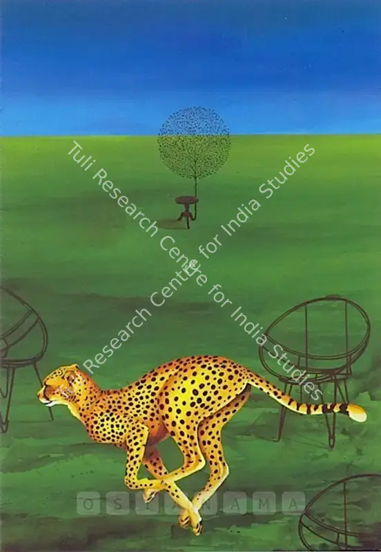 Samantaray, Ramakanta (Artist). Power Game. Acrylic on canvas, 2007 | Painting | FineArts | 00575858