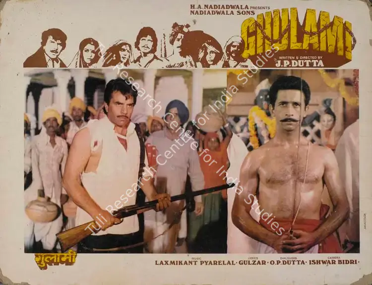 Bidri, Ishwar (Cinematographer), Ghulami, 1985 | Lobby Card | CinemaEducation | 00784411