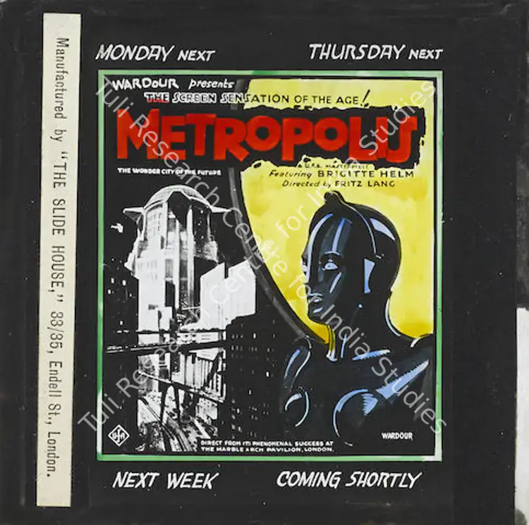 Pommer, Erich (Producer), Metropolis, 1927 | Glass Slide | CinemaEducation | 00749315