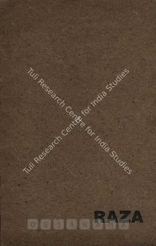 Raza, S.H. (Artist). Raza. Bombay: Gallery Chemould, 1968 | Solo Exhibition Catalogue  | 00882636
