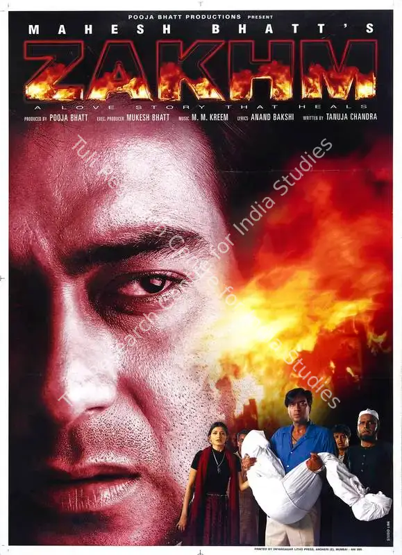 Bhatt, Pooja (Producer), Zakhm, 1998 | Full Sheet Poster | CinemaEducation | 00768556