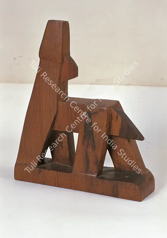 Bhagat, Dhanraj (Artist). Horses Series. Polished Wood, 1953-54 | Sculpture  | 00860038
