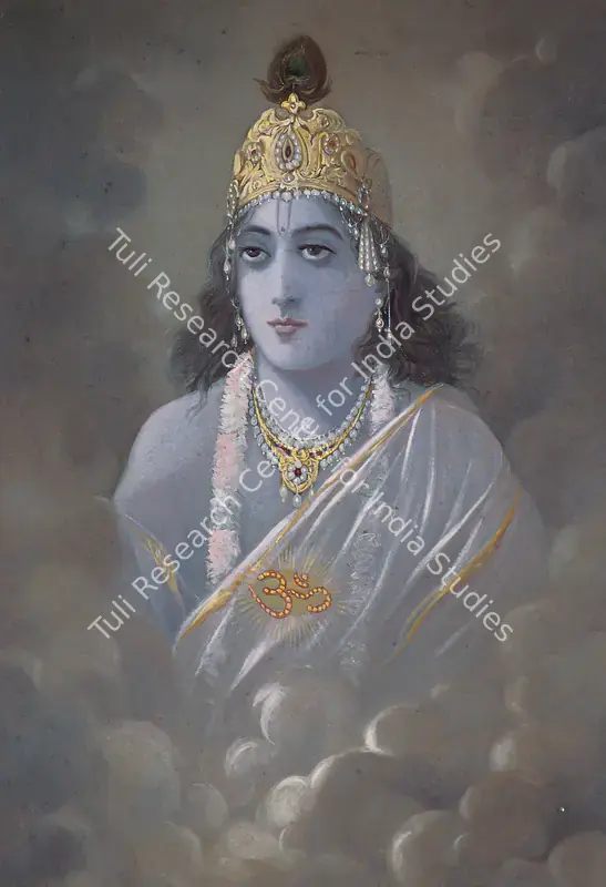 Bukhsh, Ustad Allah (Artist). Krishna. Oil on paper, c.1931 | Painting | FineArts | 00561007