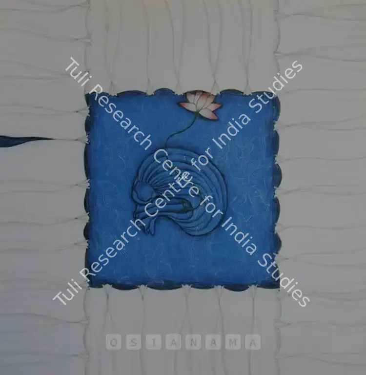 Khalid, Aisha (Artist). Behind The Curtain. Gouache on wasli paper, 2004 | Painting | FineArts | 00562937
