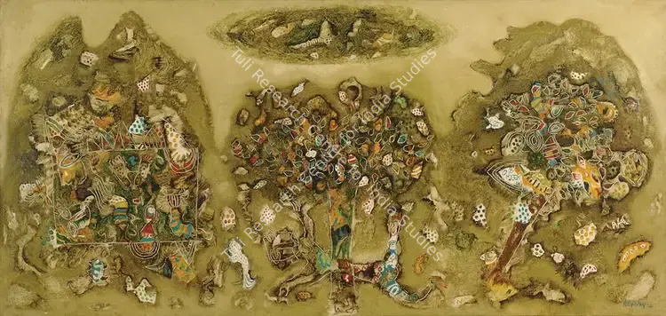 Vasudev, S.G. (Artist). Vriksha Series. Oil on canvas, 1974 | Painting | FineArts | 00574562