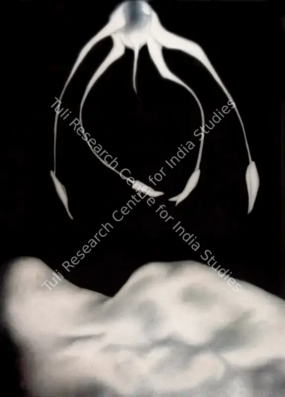 Broota, Vasundhara Tewari (Artist). Approach. Pencil and printing ink on strathamore-bristol pure rag paper, 1985 | Drawing | FineArts | 00599100