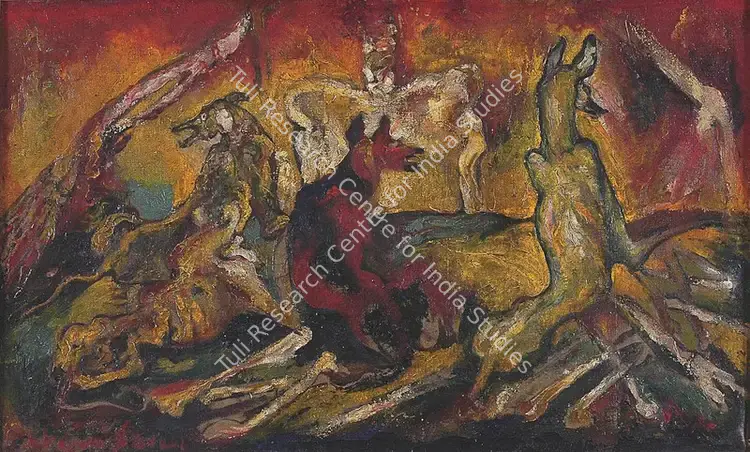 Sen, Abani (Artist). After the War. Oil on canvas, mid 1940s | Painting | FineArts | 00646847