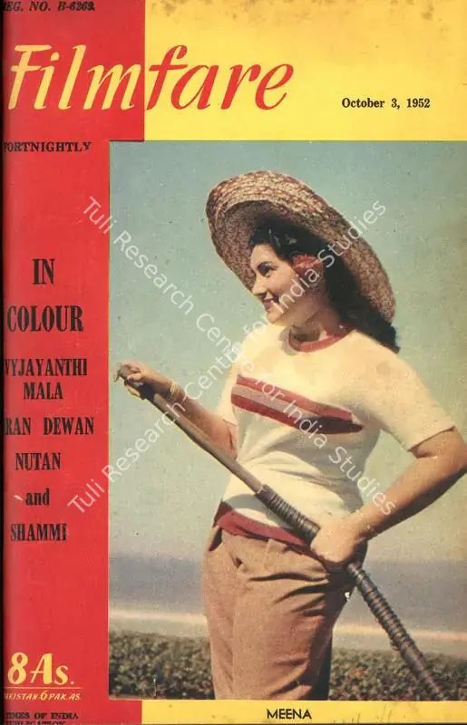 Moraes, Frank (Editor). Filmfare - The Fortnightly Film Magazine. 1(16). Bombay: Pyarelal Sah,  c/o The Times of India, 03 October 1952 | Magazine | CinemaEducation | 00793121