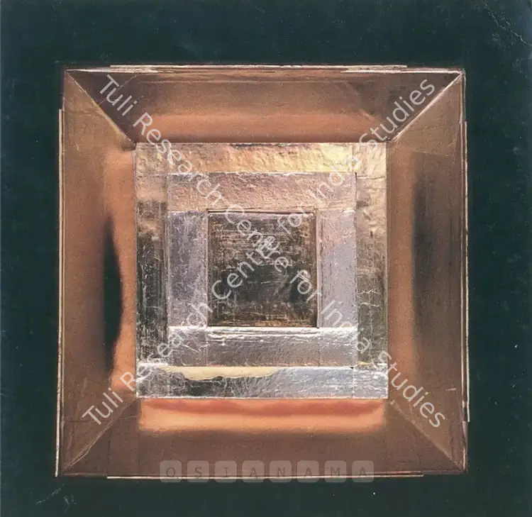 Patel, Dashrath (Artist). Dashrath Patel - In the Realm of the Visual: Five Decades of Paintings, Ceramics, Photography, Design 1948 - 1998. Mumbai: National Gallery of Modern Art, 1999 | Solo Exhibition Invitation | FineArts | 00859448