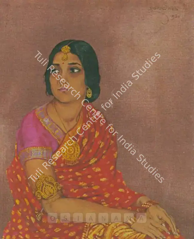 Stowitts, Hubert (Artist). Miss Chatterji, Poetess. Tempera on canvas, 1930 | Painting  | 00877724