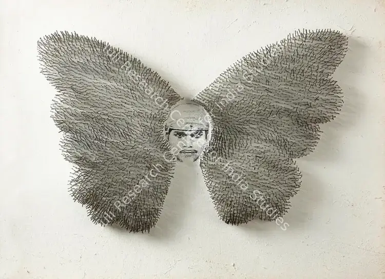 Purkayastha, Ashim (Artist). Wanted IV. Acrylic, iron nails, carbon and perforation on handmade board, 2005-2006 | Sculpture | FineArts | 00645775