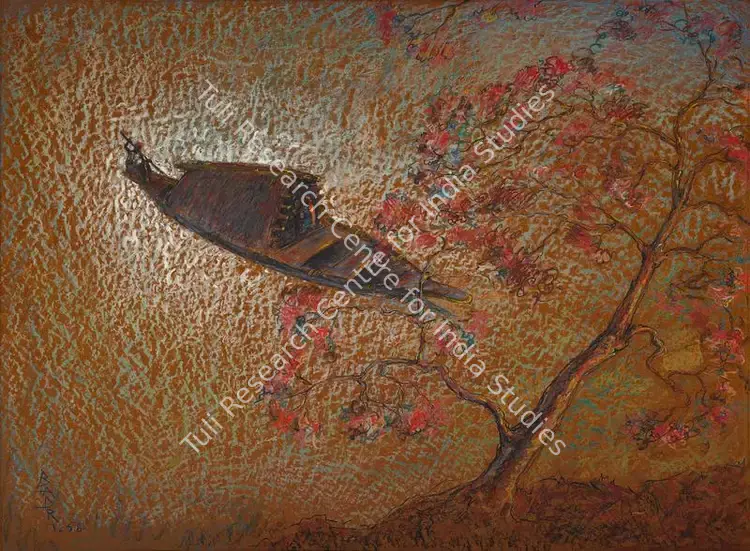 Arya, Badri Nath (Artist). Untitled. Oil on masonite, 1958 | Painting | FineArts | 00546063