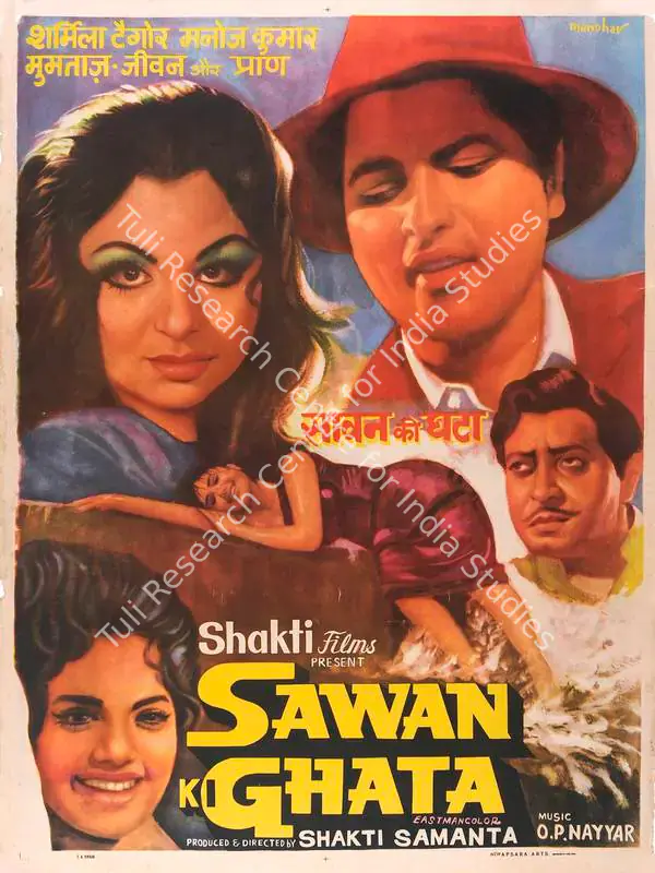 Samanta, Shakti (Producer), Sawan Ki Ghata, 1966 | Full Sheet Poster | CinemaEducation | 00770691
