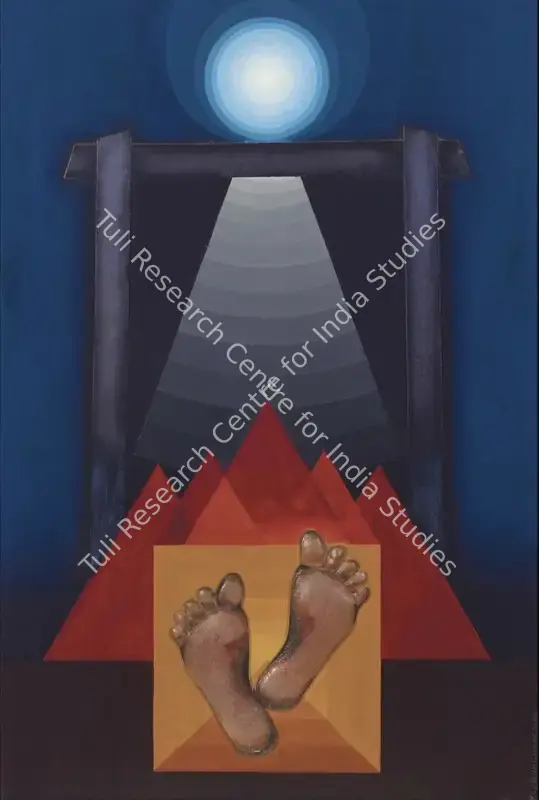 Gundigara, Kishor (Artist). Eternity. Oil and metal on canvas, n.d. | Painting | FineArts | 00363624