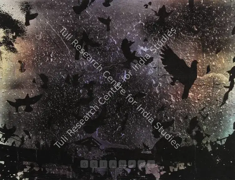Ponmany, Justin (Artist). Elegy On The Death Of A Pedestrian (II). Acrylic and Hologram on canvas, 2005 | Painting  | 00880014