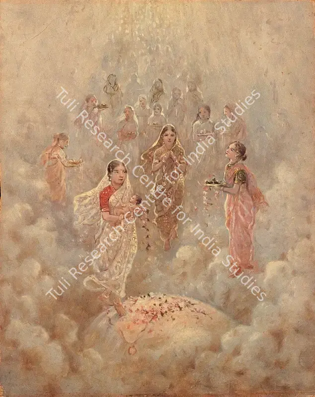 Bukhsh, Ustad Allah (Artist). Bharat Mata. Oil on mountboard, late 1920s | Painting | FineArts | 00375319